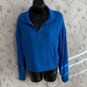 Danskin Women's Vibrant Blue Quarter-Zip Sweatshirt